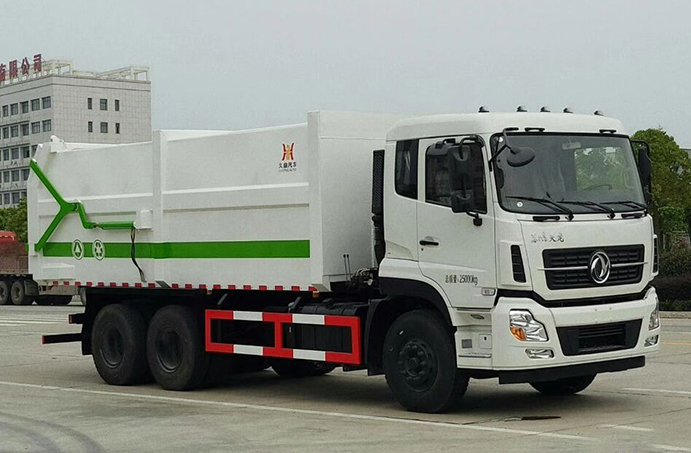 東風天龍后雙橋型壓縮式對接垃圾車